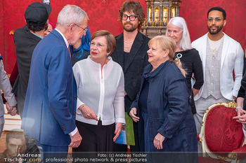 ESC Empfang des Bundespräsidenten - Präsidentschaftskanzlei, Wien - Di 21.04.2026 - Doris SCHMIDAUER, Alexander VAN DER BELLEN, Marianne MENDT78