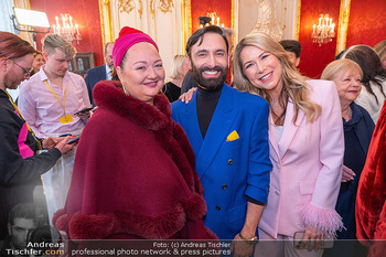 ESC Empfang des Bundespräsidenten - Präsidentschaftskanzlei, Wien - Di 21.04.2026 - Tini KAINRATH, Conchita WURST, Simone STELZER101