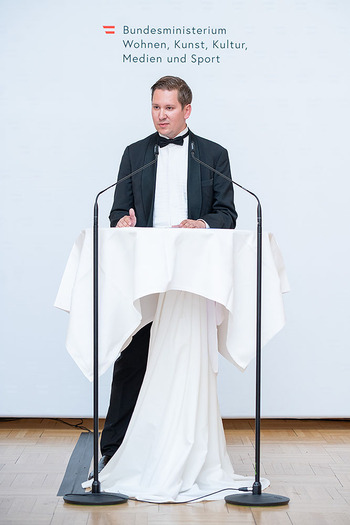 Goldenes Verdienstzeichen für Gerda Rogers - Haus des Sports, Wien - Mi 29.04.2026 - Clemens TRISCHLER hält Rede, Laudatio70