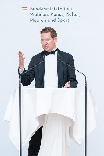 Goldenes Verdienstzeichen für Gerda Rogers - Haus des Sports, Wien - Mi 29.04.2026 - Clemens TRISCHLER hält Rede, Laudatio71