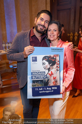 Theaterfest NÖ Präsentation - Palais Niederösterreich, Wien - Mo 04.05.2026 - Clemens UNTERREINER mit Schwester Katrin76
