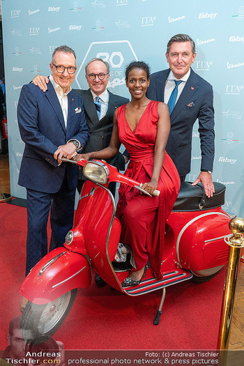 80 Jahre Vespa - Italienische Botschaft, Wien - Di 05.05.2026 - Giovanni PUGLIESE, Josef FABER, Mariam BATTISTELLI, Peter HANKE2