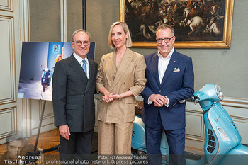 80 Jahre Vespa - Italienische Botschaft, Wien - Di 05.05.2026 - Giovanni PUGLIESE, Josef FABER, Nadja BERNHARD4