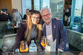 Wolfgang Fellner Buchpräsentation - Juwel im NEWS Tower, Wien - Di 19.05.2026 - Georg ZANGER mit Tochter Noel ZANGER60
