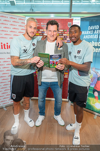 Buchpräsentation ´Tagebuch des Zauberers´ - ÖFB Trainingszentrum Seestadt, Wien - Fr 29.05.2026 - Marko ARNAUTOVIC, David ALABA, Andreas Andi HERZOG2