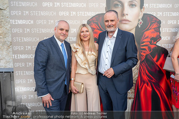 Premiere ´Tosca´ - Steinbruch St. Margarethen, Burgenland - Mi 15.07.2026 - Hans Peter DOSKOZIL mit Freundin Julia, Matthias GRÜN101
