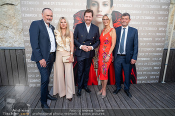 Premiere ´Tosca´ - Steinbruch St. Margarethen, Burgenland - Mi 15.07.2026 - Hans Peter DOSKOZIL mit Freundin Julia, Stefan OTTRUBAY, Peter M107