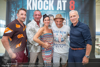 Pressekonferenz ´Knock at 8´ - Brotway, Wien - Di 04.08.2026 - Max FRAISL, Adriana ZARTL, Will ROBERTS, Leo ABERER, Mark KELLER21