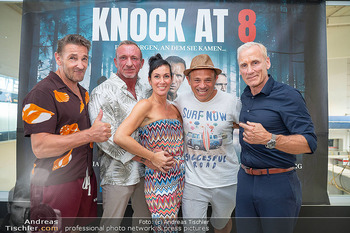 Pressekonferenz ´Knock at 8´ - Brotway, Wien - Di 04.08.2026 - Max FRAISL, Adriana ZARTL, Will ROBERTS, Leo ABERER, Mark KELLER22