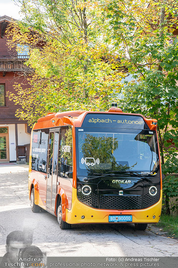European Forum Alpbach EFA - diverse Fotos - Alpbach, Tirol - Do 03.09.2026 - Selbstfahrender Bus E-Bus Elektrobus in Alpbach5