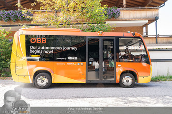 European Forum Alpbach EFA - diverse Fotos - Alpbach, Tirol - Do 03.09.2026 - Selbstfahrender Bus E-Bus Elektrobus in Alpbach7