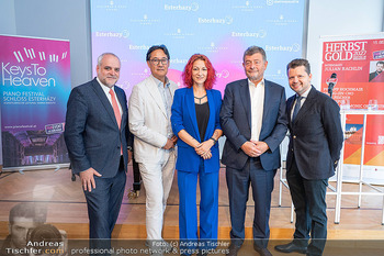 EstEerhazy Pressekonferenz - Steinway Haus, Wien - Mi 09.09.2026 - Matthias GRÜN, Rico GULDA, Maria RADUTU, Julian RACHLIN, Stefan21