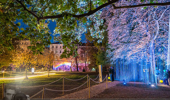Klanglicht im Park - The Sound of Light - Schwarzenberggarten, Wien - Mo 19.10.2026 - Lichter im Park, beleuchtete Bäume, Besucher, Lichtinstallation47