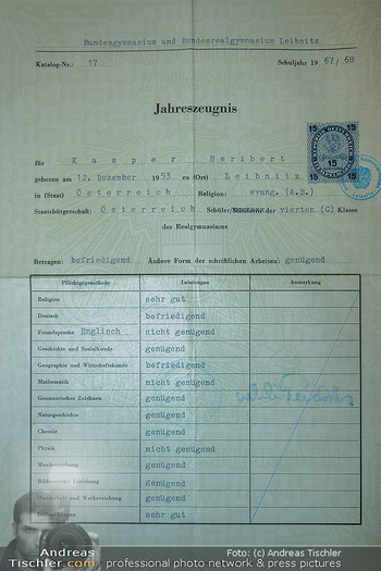 Premiere Andreas Ferner - Orpheum, Wien - Mi 28.10.2026 - original Zeugnis von Heribert KASPER3